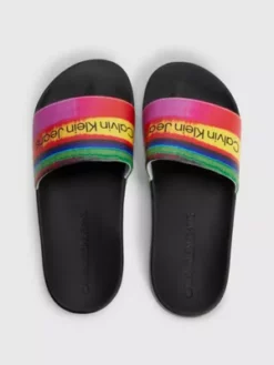 Calvin Klein Tongs Recyclées Avec Logo - Pride 11 Calvin Klein Tongs Recyclées Avec Logo - Pride -Pas Cher Calvin Klein Magasin YW0YW01271 0GQ alternate2